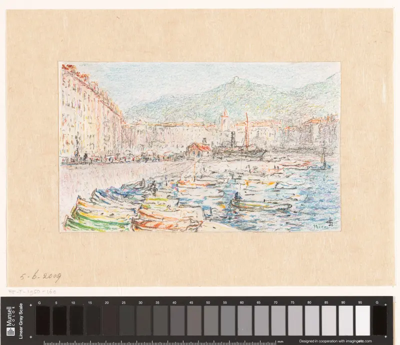 Gezicht op de haven van Nice Wall Art by Carel Nicolaas Storm van 's-Gravesande - High-Resolution Digital Print