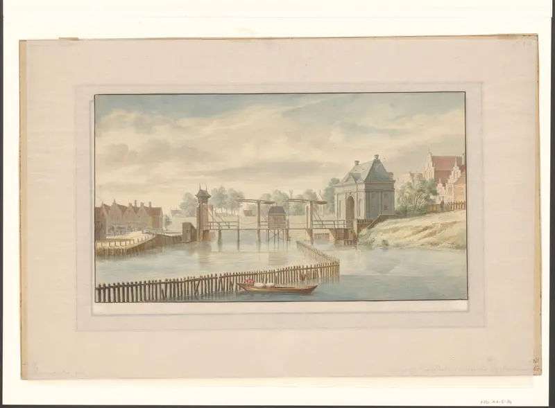 Gezicht op de Heiligewegspoort Wall Art by Unknown - High-Resolution Digital Print