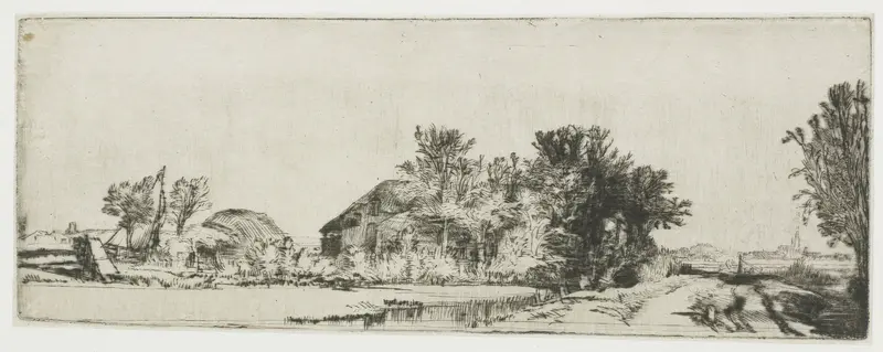 Gezicht op de herberg Huis Te Vraag aan de Sloterweg Wall Art by Rembrandt van Rijn - High-Resolution Digital Print