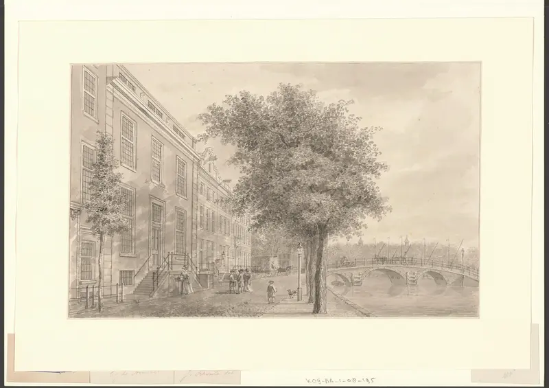 Gezicht op de Herengracht bij de Amstel Wall Art by Unknown - High-Resolution Digital Print