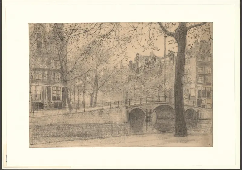 Gezicht op de Herengracht bij de Leidsegracht Wall Art by anonymous - High-Resolution Digital Print
