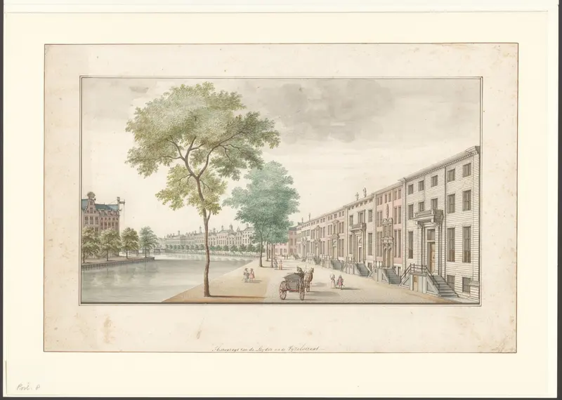 Gezicht op de Herengracht, gezien vanuit de Leidsestraat naar de Vijzelstraat Wall Art by Jan van Call (I) - High-Resolution Digital Print