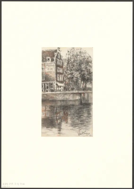 Gezicht op de Herengracht, hoek Blauwburgwal Wall Art by Unknown - High-Resolution Digital Print