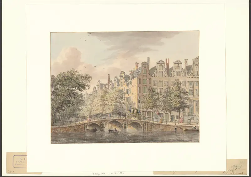 Gezicht op de Herengracht, hoek Leidsegracht Wall Art by Unknown - High-Resolution Digital Print