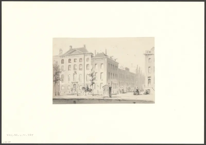 Gezicht op de Herengracht, hoek Spiegelstraat Wall Art by Willem Hekking jr. - High-Resolution Digital Print