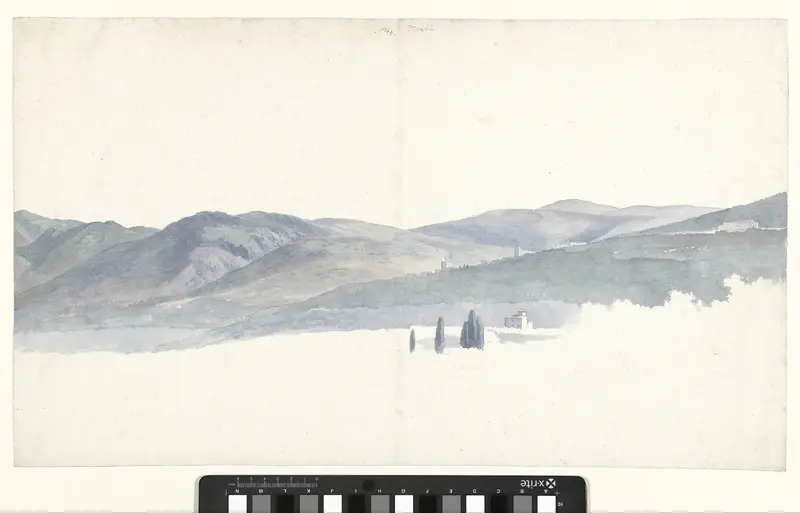 Gezicht op de heuvels rond Tivoli Wall Art by Abraham Teerlink - High-Resolution Digital Print