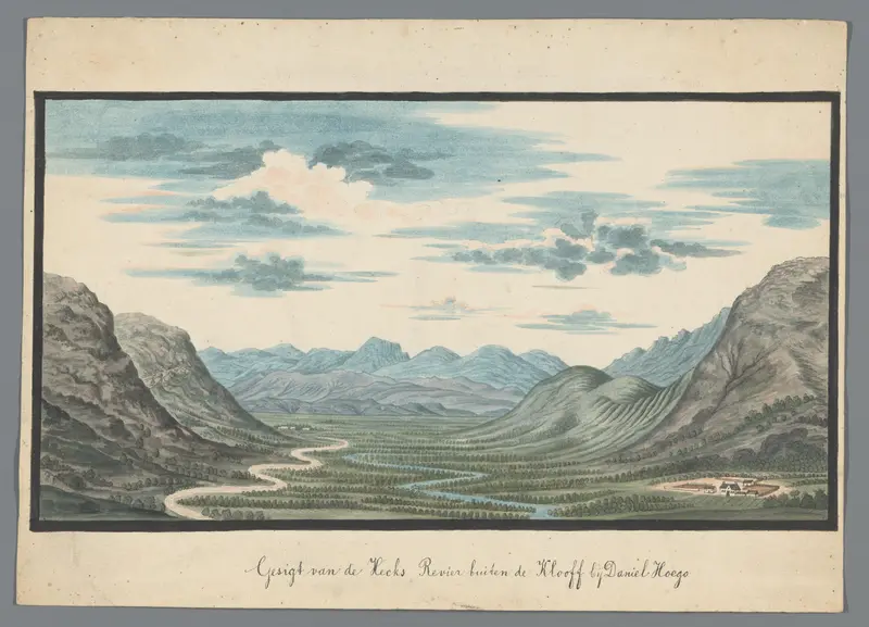 Gezicht op de Hexrivier, bij de boerderij van Daniel Hugo Wall Art by Johannes Schumacher - High-Resolution Digital Print