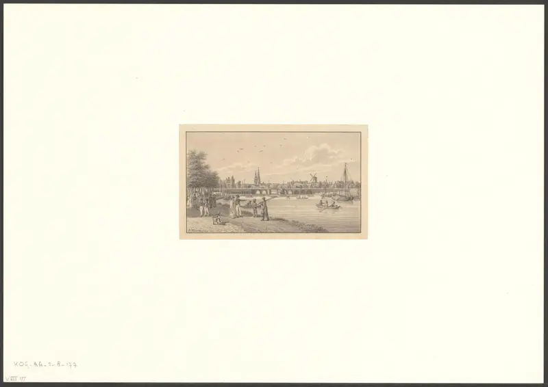 Gezicht op de Hogesluis bij Amsteldijk Wall Art by Unknown - High-Resolution Digital Print