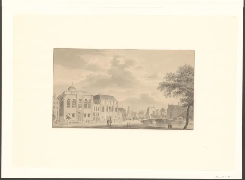 Gezicht op de Hoogduitse Synagoge Wall Art by Unknown - High-Resolution Digital Print
