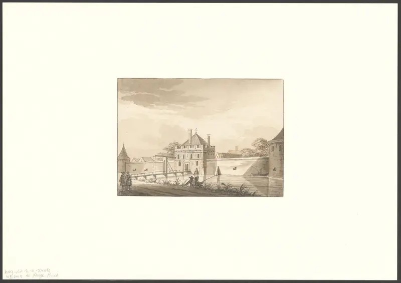 Gezicht op de Hooge Poort Wall Art by Unknown - High-Resolution Digital Print