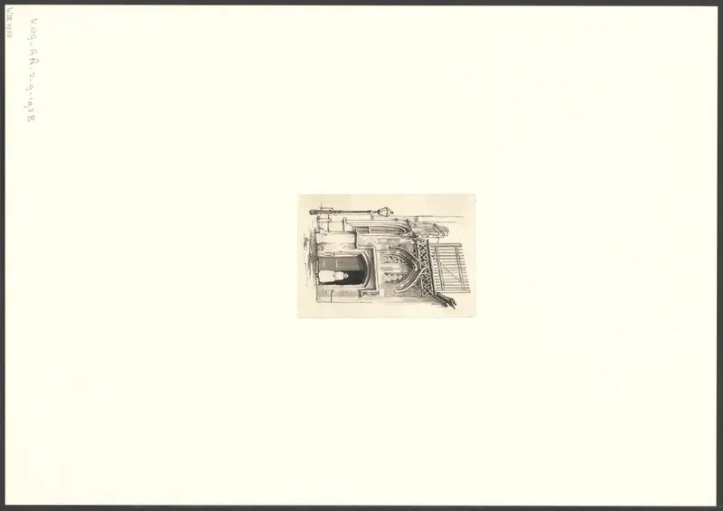 Gezicht op de ingang van de Oude Kerk Wall Art by anonymous - High-Resolution Digital Print