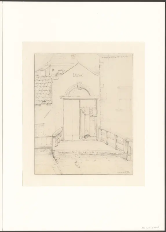 Gezicht op de ingang van het Begijnhof Wall Art by Unknown - High-Resolution Digital Print