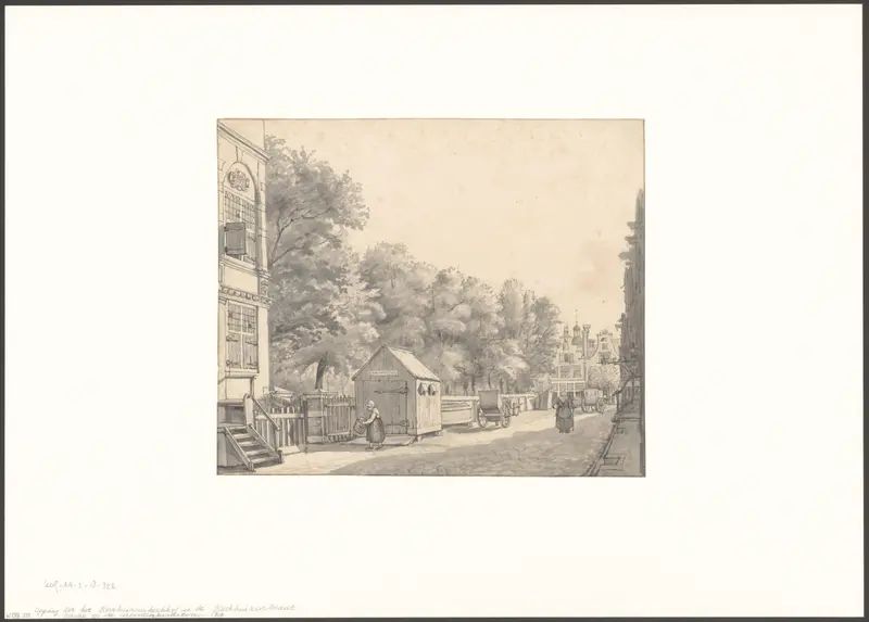 Gezicht op de ingang van het Kartuizerkerkhof aan de Kartuizerstraat Wall Art by Unknown - High-Resolution Digital Print