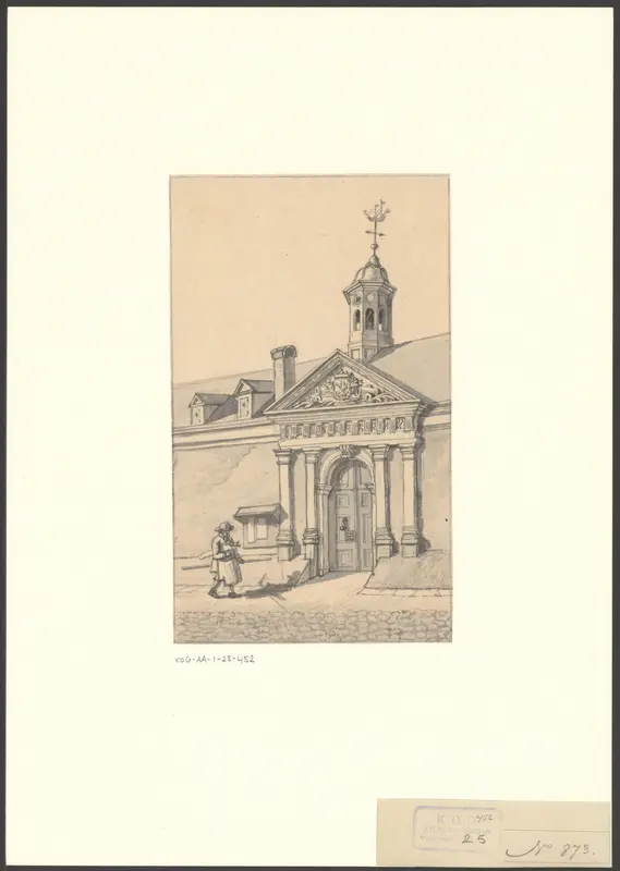 Gezicht op de ingang van 's Lands Werf Wall Art by Unknown - High-Resolution Digital Print
