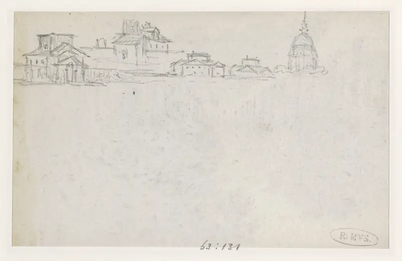 Gezicht op de Invalides Wall Art by Georges Michel - High-Resolution Digital Print