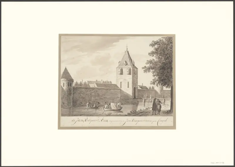 Gezicht op de Jan Roodenpoort Wall Art by Unknown - High-Resolution Digital Print