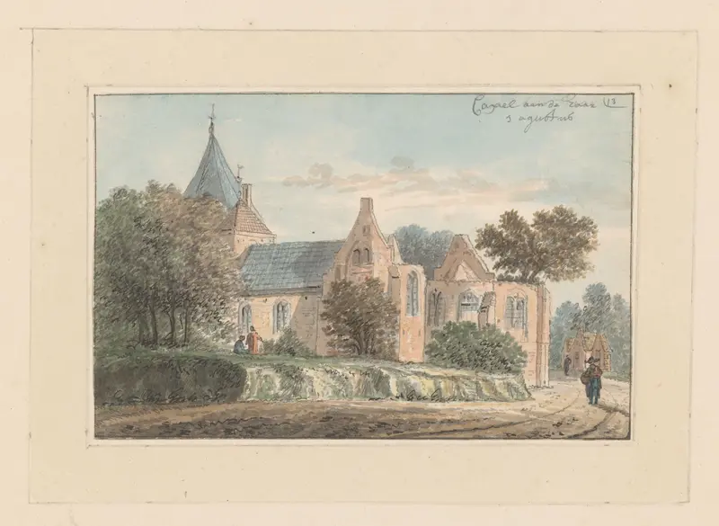 Gezicht op de kapel bij kasteel De Haar in Haarzuilens Wall Art by anonymous - High-Resolution Digital Print