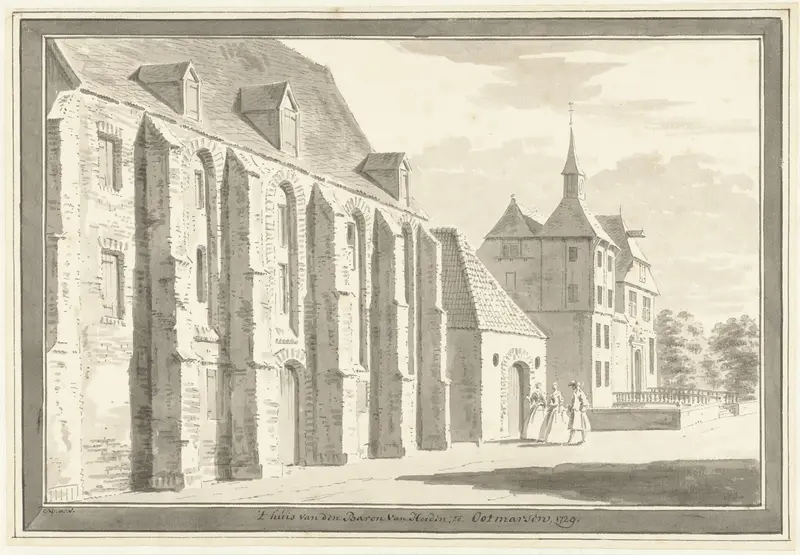 Gezicht op de kerk en het huis te Ootmarsum Wall Art by Cornelis Pronk - High-Resolution Digital Print