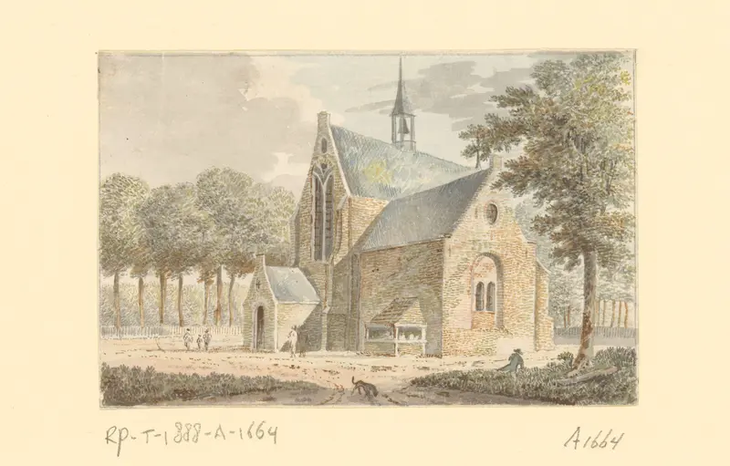 Gezicht op de kerk te Arkel Wall Art by Unknown - High-Resolution Digital Print