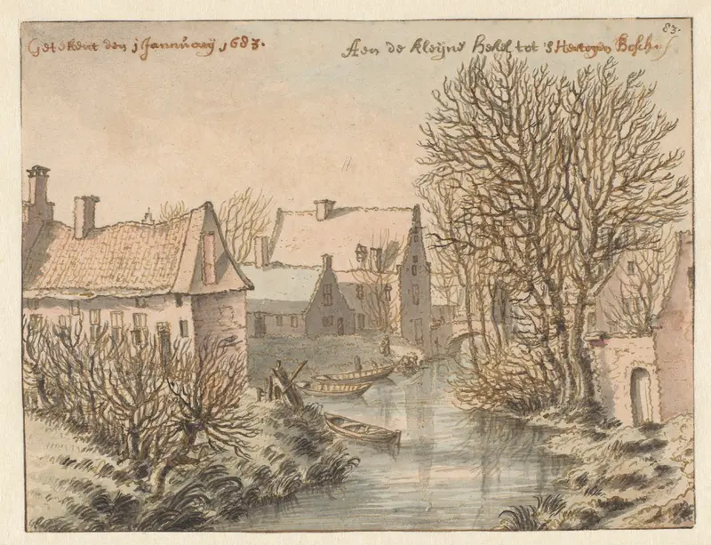 Gezicht op de Kleyne Hekel te 's Hertogenbosch Wall Art by Unknown - High-Resolution Digital Print