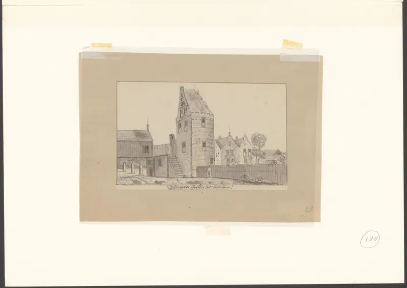 Gezicht op de Kloveniersdoelen Wall Art by anonymous - High-Resolution Digital Print