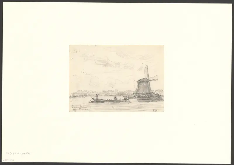 Gezicht op de Koenenmolen aan de Nieuwe Meer Wall Art by Unknown - High-Resolution Digital Print