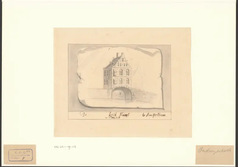 Gezicht op de Kolksluis bij de Zeedijk Wall Art by Unknown - High-Resolution Digital Print