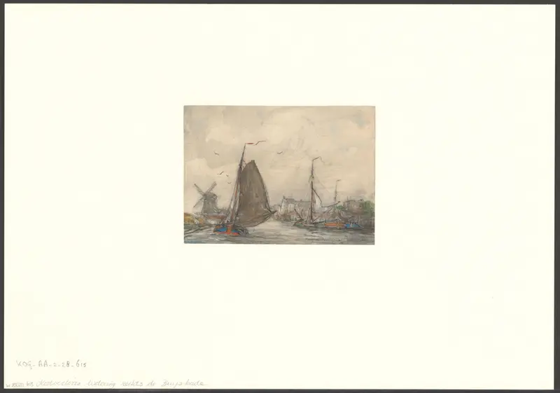 Gezicht op de Kostverlorenvaart en de Buyskade Wall Art by Unknown - High-Resolution Digital Print