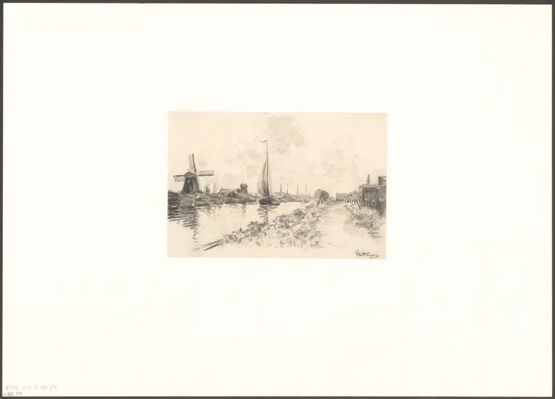 Gezicht op de Kostverlorenvaart vanaf de Buyskade Wall Art by Unknown - High-Resolution Digital Print