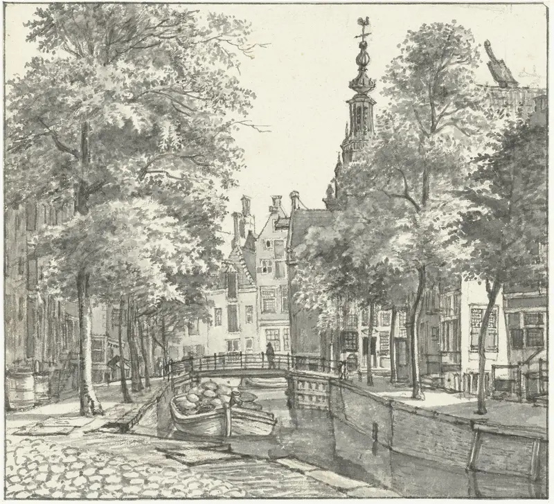 Gezicht op de Krom Boomsloot Wall Art by Gerrit Lamberts - High-Resolution Digital Print