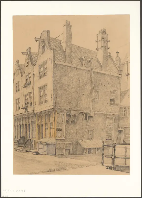 Gezicht op de Krom Boomssloot, hoek Korte Dijkstraat Wall Art by Unknown - High-Resolution Digital Print
