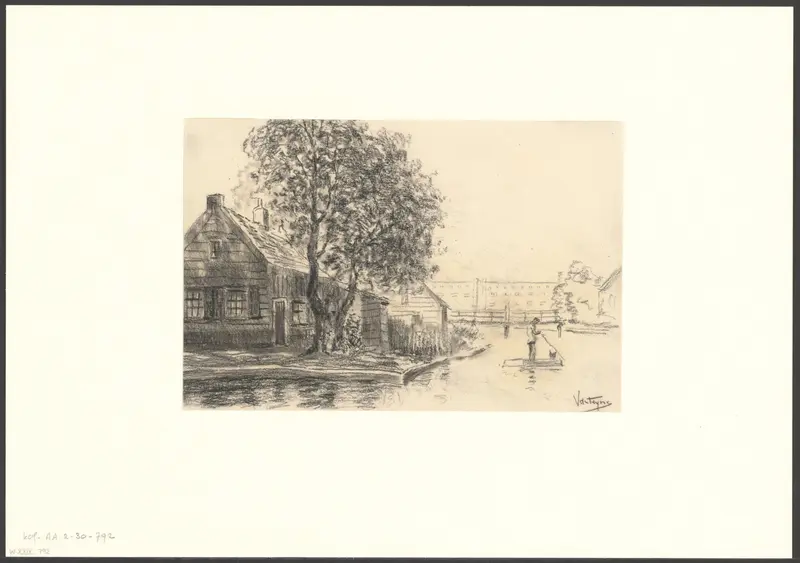 Gezicht op De Krommert vanaf de Admiraal de Ruijterweg Wall Art by Unknown - High-Resolution Digital Print
