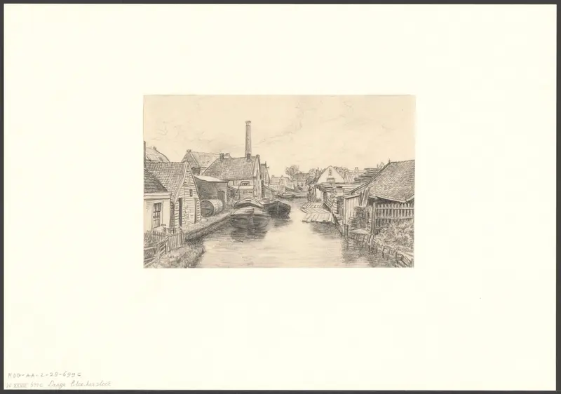 Gezicht op de Lange Bleekerssloot Wall Art by anonymous - High-Resolution Digital Print