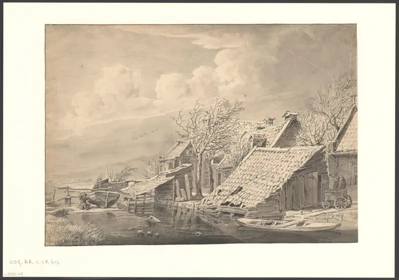 Gezicht op de Lange Bleekerssloot Wall Art by Unknown - High-Resolution Digital Print