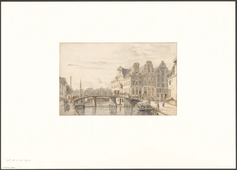Gezicht op de Leprozengracht Wall Art by Gerrit Lamberts - High-Resolution Digital Print