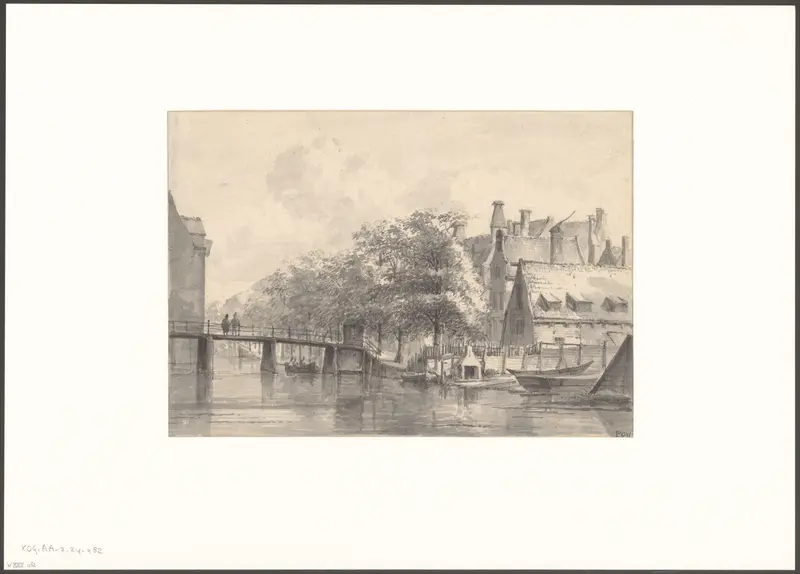 Gezicht op de Lijnbaansgracht Wall Art by Unknown - High-Resolution Digital Print
