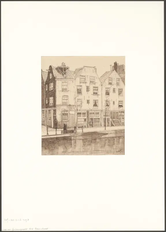 Gezicht op de Lijnbaansgracht, hoek Rozenstraat Wall Art by Unknown - High-Resolution Digital Print