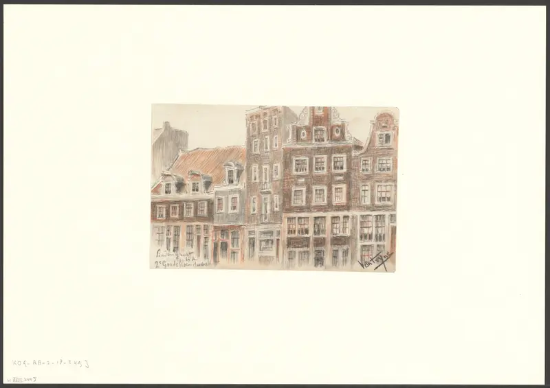 Gezicht op de Lindengracht bij de Tweede Goudsbloemdwarsstraat Wall Art by Unknown - High-Resolution Digital Print