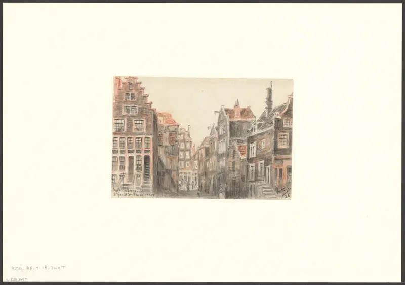 Gezicht op de Lindengracht, hoek Derde Goudsbloemdwarsstraat Wall Art by Unknown - High-Resolution Digital Print