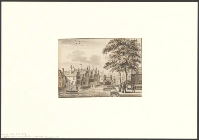 Gezicht op de Martelaarsgracht en de Oude Haarlemmersluis Wall Art by anonymous - High-Resolution Digital Print