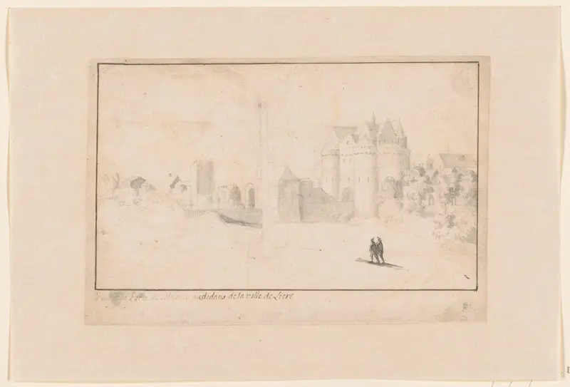 Gezicht op de Mechelse Poort in Lier Wall Art by anonymous - High-Resolution Digital Print