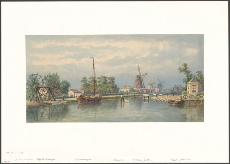 Gezicht op de Mennonietensloot Wall Art by Unknown - High-Resolution Digital Print