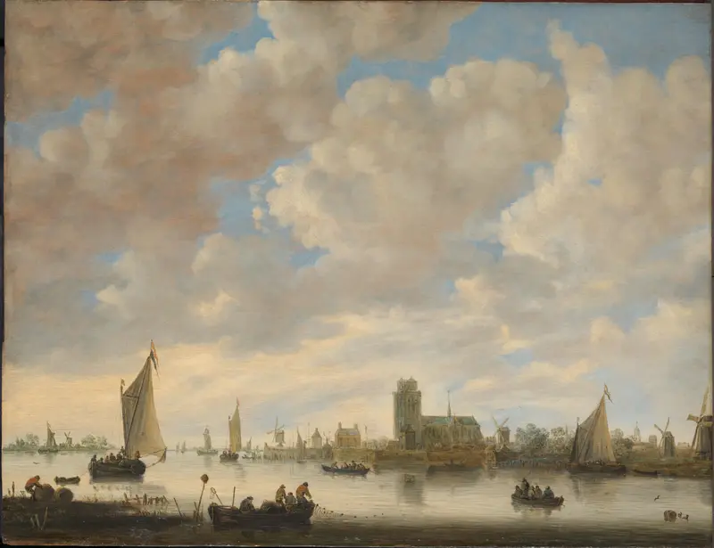Gezicht op de Merwede voor Dordrecht Wall Art by Unknown - High-Resolution Digital Print