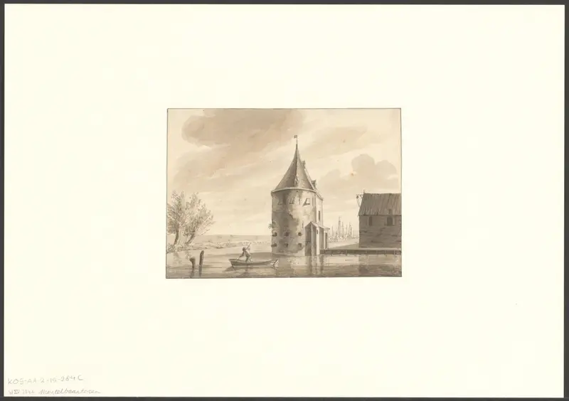 Gezicht op de Montelbaanstoren Wall Art by anonymous - High-Resolution Digital Print