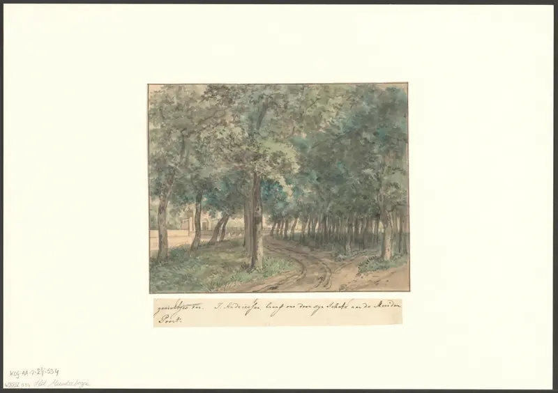 Gezicht op de Muiderpoort vanaf het Muiderbos Wall Art by Unknown - High-Resolution Digital Print