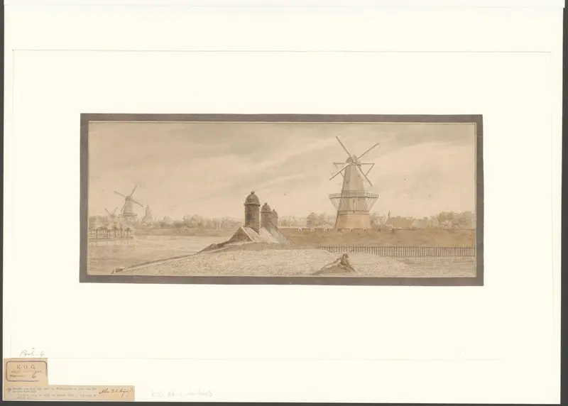 Gezicht op de Muiderpoort Wall Art by Jan Spaan - High-Resolution Digital Print