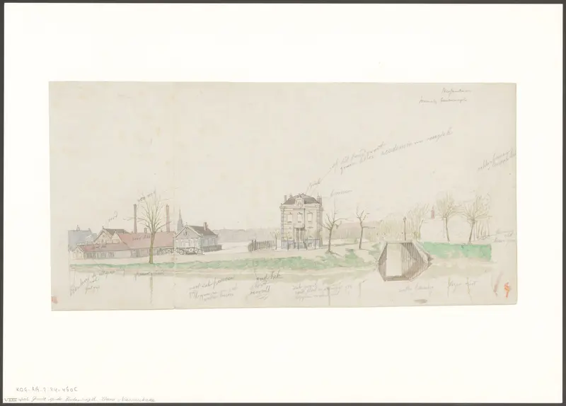 Gezicht op de Nassaukade Wall Art by Johan Martinus Anthon Rieke - High-Resolution Digital Print