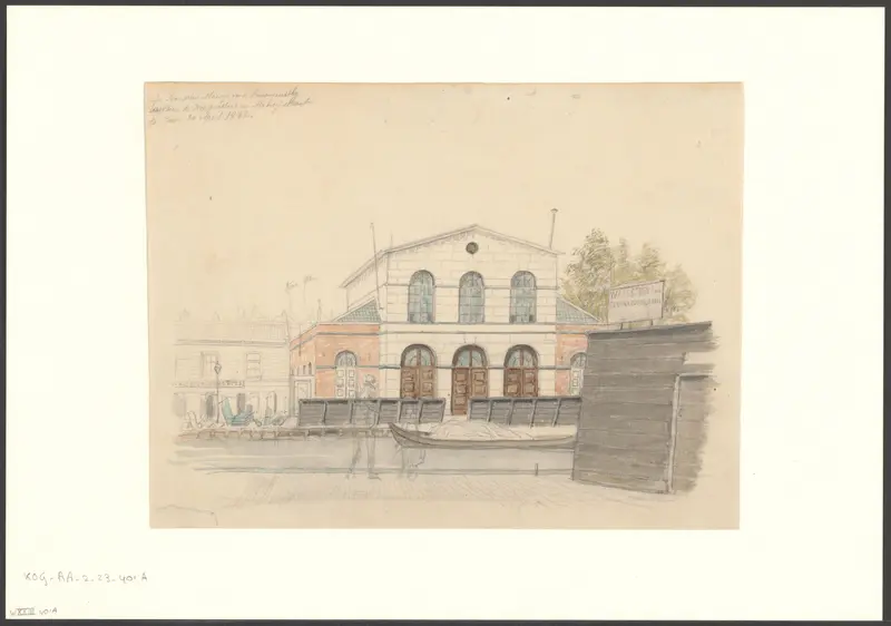 Gezicht op de Nieuwe Prinsengracht Wall Art by Johan George Lodewijk Rieke - High-Resolution Digital Print