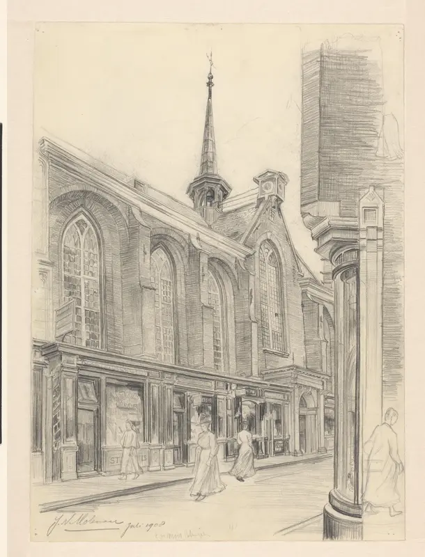 Gezicht op de Nieuwezijds Kapel Wall Art by Unknown - High-Resolution Digital Print
