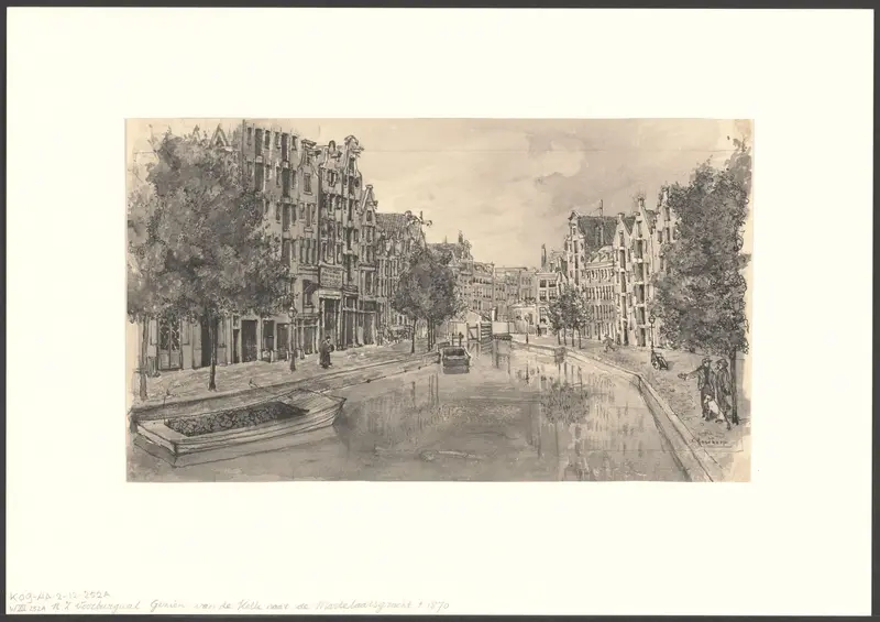Gezicht op de Nieuwezijds Voorburgwal Wall Art by Unknown - High-Resolution Digital Print